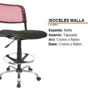 SILLA CAJERO ISOCELES MALLA