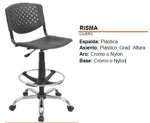 SILLA CAJERO RISMA