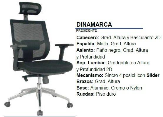 SILLA EJECUTIVA DINAMARCA