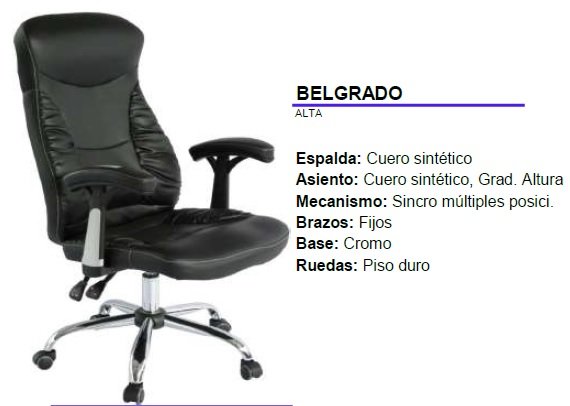 SILLA GERENCIAL BELGRADO