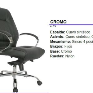 SILLA GERENCIAL CROMO