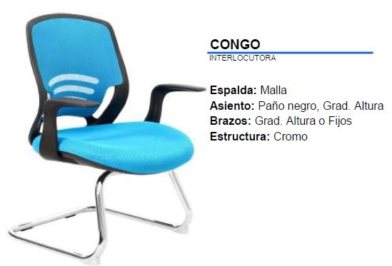SILLA INTERLOCUTORA CONGO