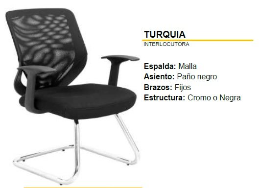 SILLA INTERLOCUTORA TURQUIA