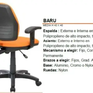SILLA SECRETARIAL BARU