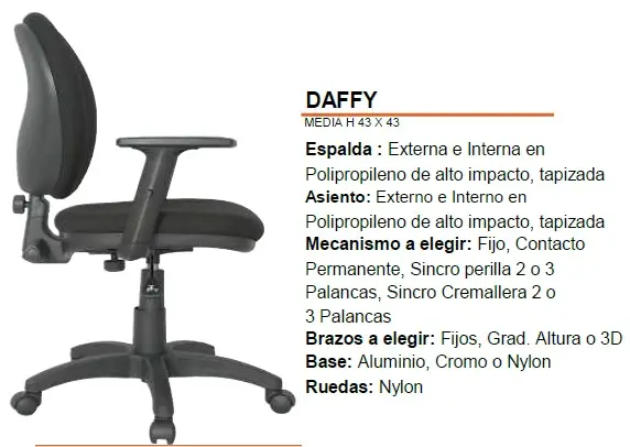 SILLA SECRETARIAL DAFFY