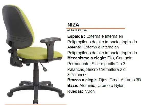 SILLA SECRETARIAL NIZA