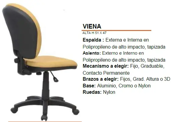 SILLA SECRETARIAL VIENA
