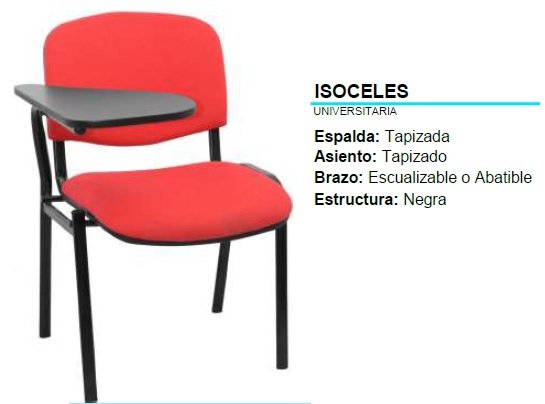 SILLA UNIVERSITARIA ISOCELES