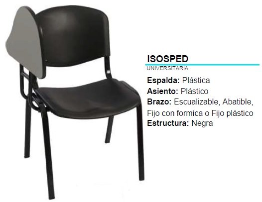 SILLA UNIVERSITARIA ISOSPED