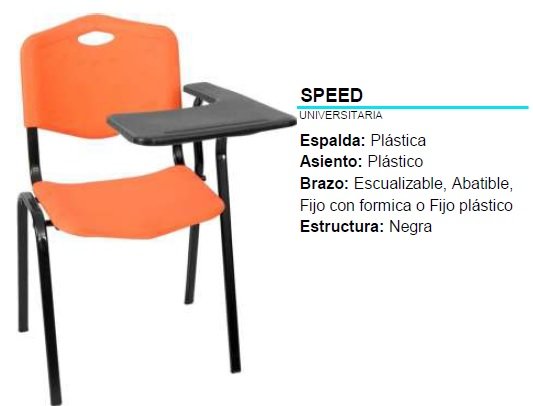 SILLA UNIVERSITARIA SPEED